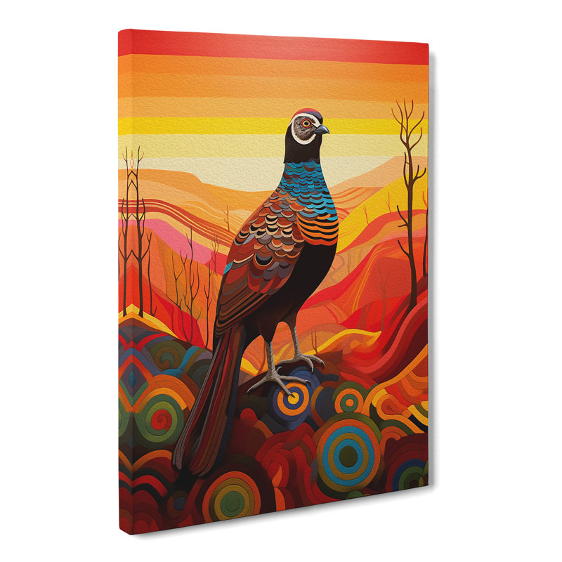 Partridge Colour Field - Wrapped Canvas, 50cm H x 35cm W x 3cm D