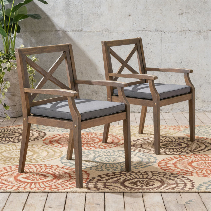 Chaise longue de patio 2 pièces, Gris