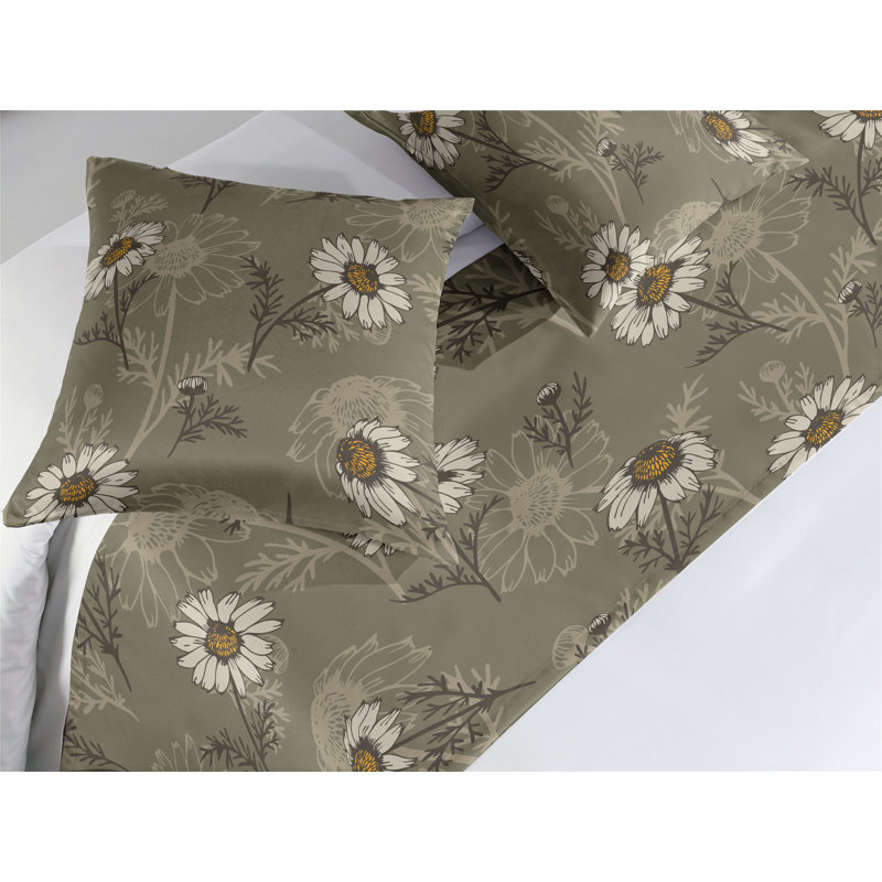 Ensemble de chemin de lit Ambesonne Daisy, Très grand lit