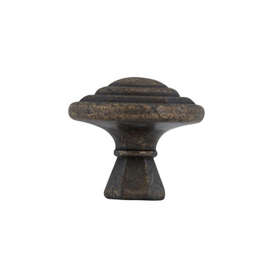 Art Deco 1 1/16" Diameter Round Knob