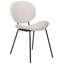 Clabe 42 cm H Faux Leather King Louis Back Side Chair in Beige
