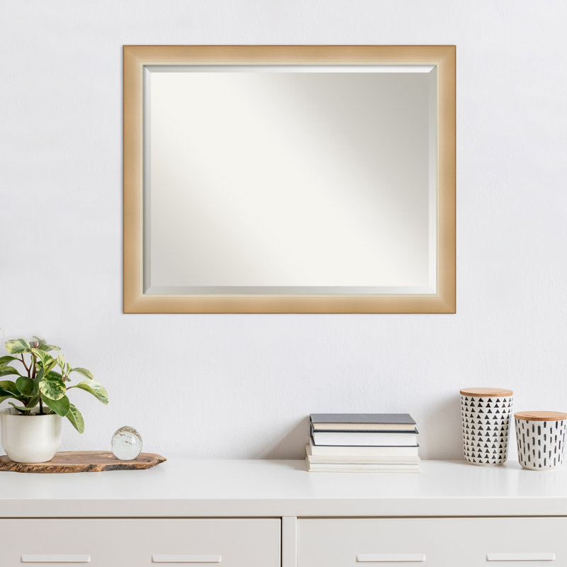 Wall Mirror, 25" x 31", Gold