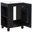 Meuble-lavabo 24 po avec lavabo, armoire de salle de bain avec tablette de porte, rangement latéral ouvert, structure en bois massif, porte à fermeture douce-1476889558