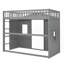 Lit mezzanine simple avec échelle - pin massif, sans sommier, longue durée-675398697-675398696
