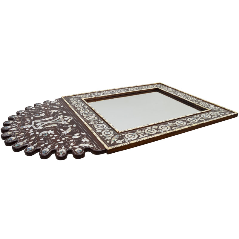 Syrian Arch Solid Wood Wall Mirror