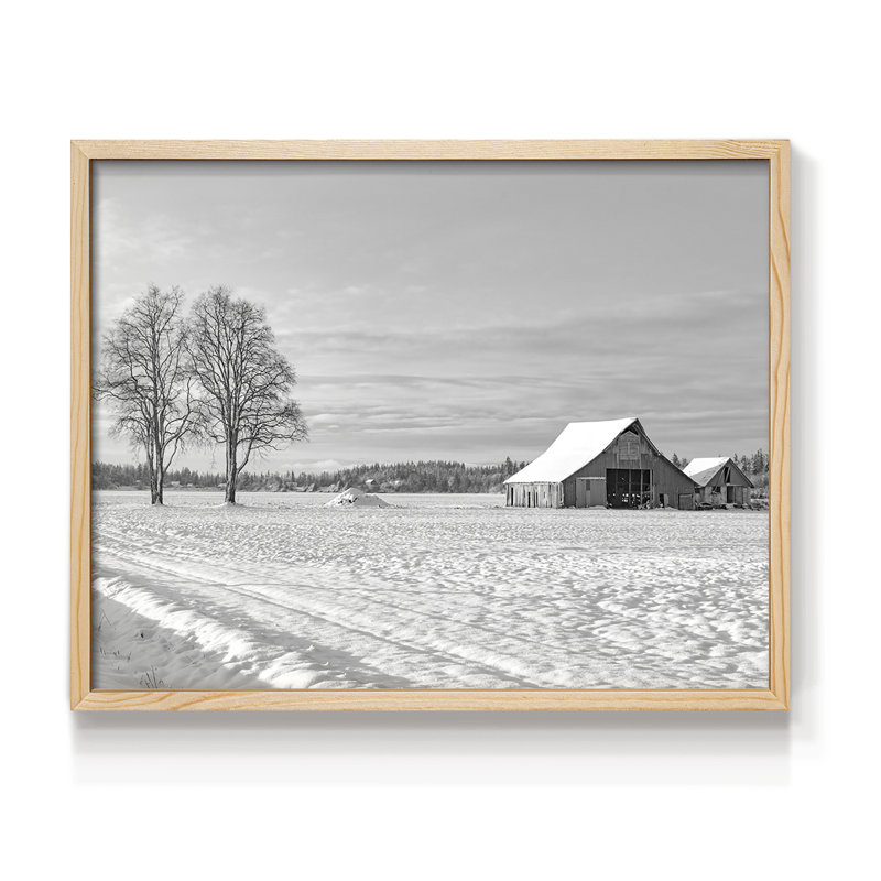 Solitude - reproduction encadrée - réversible, Naturel, H 11 po x l 14 po