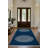 Mandala Collection Digital Print Cotton-Polyester Geometric Blue Gray Rug-2078412901