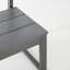Chaises d'extérieur grises sans accoudoirs - Matériau PEHD - ensemble de 2-2096445583