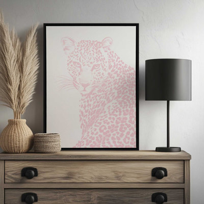 «Pink Leopard» par Cat Thurman Designs, reproduction d'art