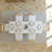 6 - Person Dining Table Sets With Extendable Table & 6 Upholstered Fabric Chairs-598563731-598563741