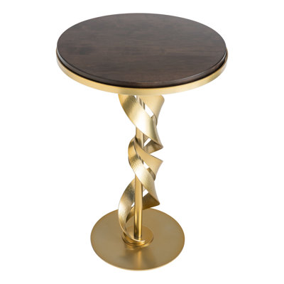 Table d'appoint à plateau en bois Folio