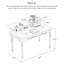 Bureau traditionnel en bois avec 2 tiroirs et tablette surélevée-1192430714