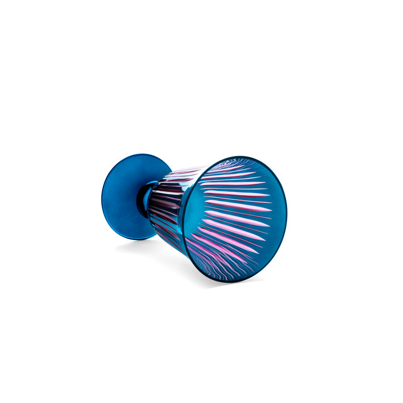 Prism Wine Glasses, Blue