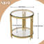 Glass Top End Table