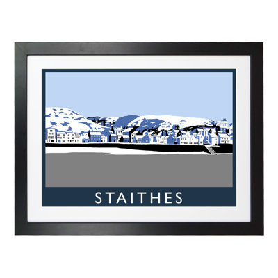 'Staithes in Snow' 1 Piece Wall Art