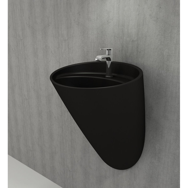 Venezia Monoblock Basin 1TH - 73x54x47cm, Matte Black