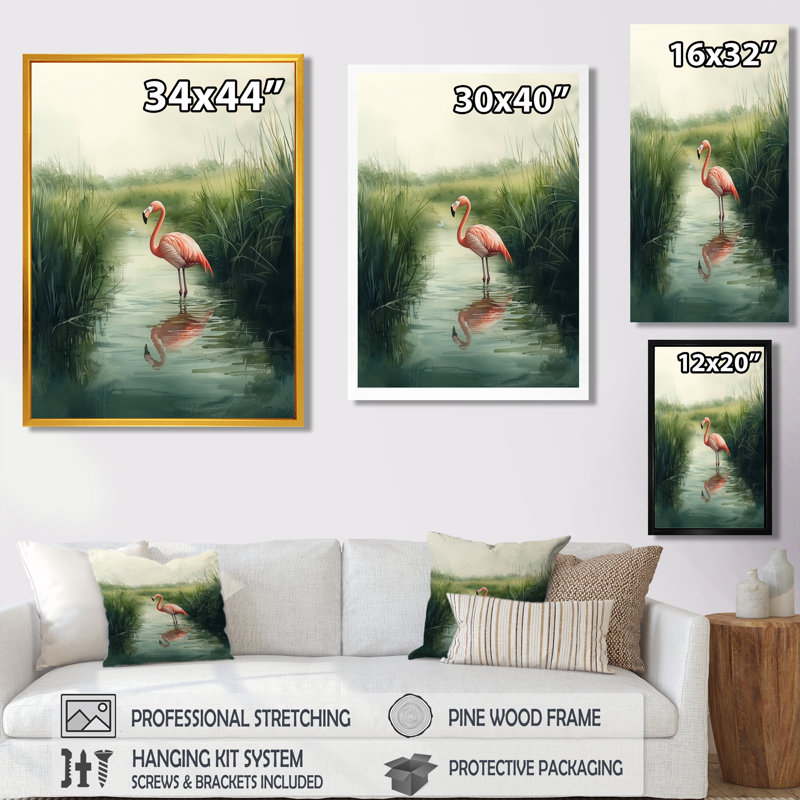 Clenney - animaux, impressions sur toile, H 44 po x l 34 po, Reproduction encadrée d'une seule photo, Or