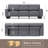 Modern  Upholstered Sofa Couch With Lumbar Support For Living Room, Apartment, Office-d-1668274702