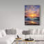 Fikes «Sunset Coast 10», reproduction de peinture à l'huile sur toile tendue-25332190