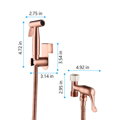 Elongated Hand Held Bidet