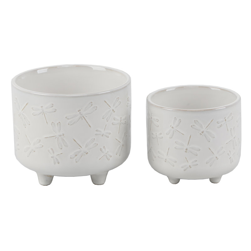 Petoskey Handmade Pot Planter, Ivory