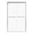 Shower Door 48" W X 76"H Semi-Frameless Bypass Sliding Shower Enclosure, 3/8 In. (8Mm), Chrome-123210051
