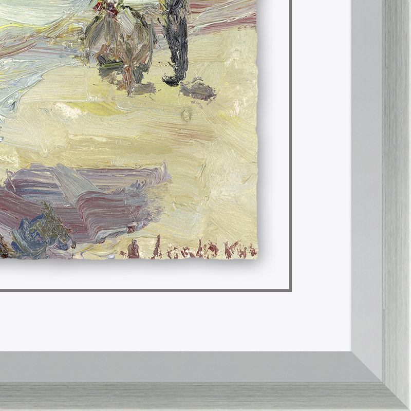 Walk On The Beach Giclee Print, Silver