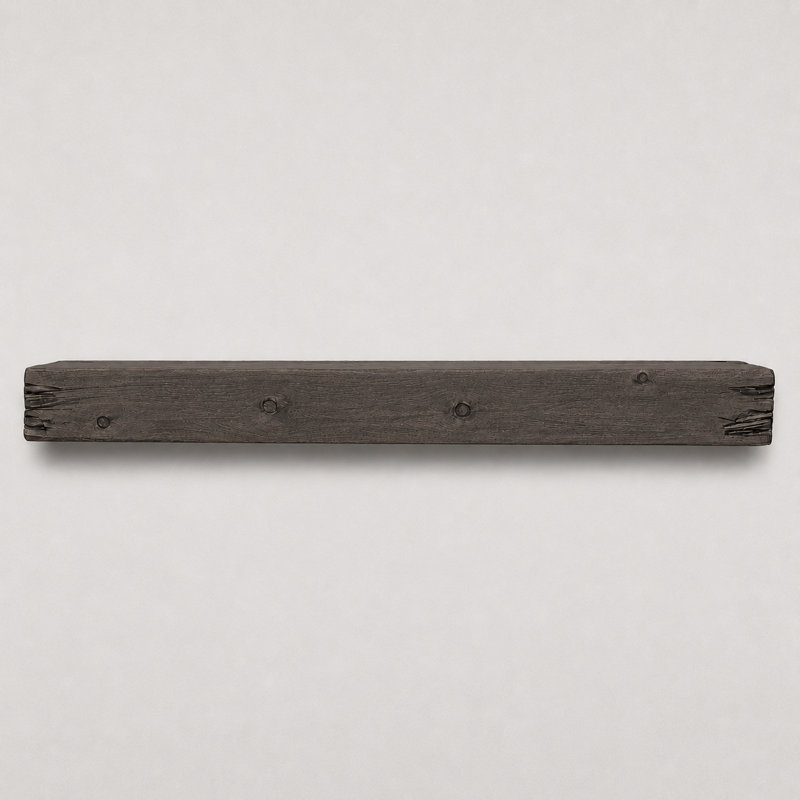 Distressed Fireplace Mantel, Rustic, 72", Aged Barrel