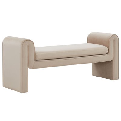 Banc en velours Deshai