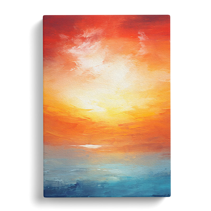 Sunset Abstract No.3 - Wrapped Canvas, 60cm H x 40cm W x 3cm D