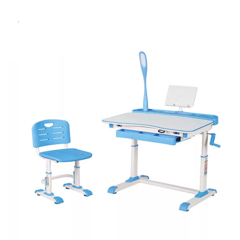 Multifunctional Kid's Adjustable Desk And Chair - Large Size , Blue