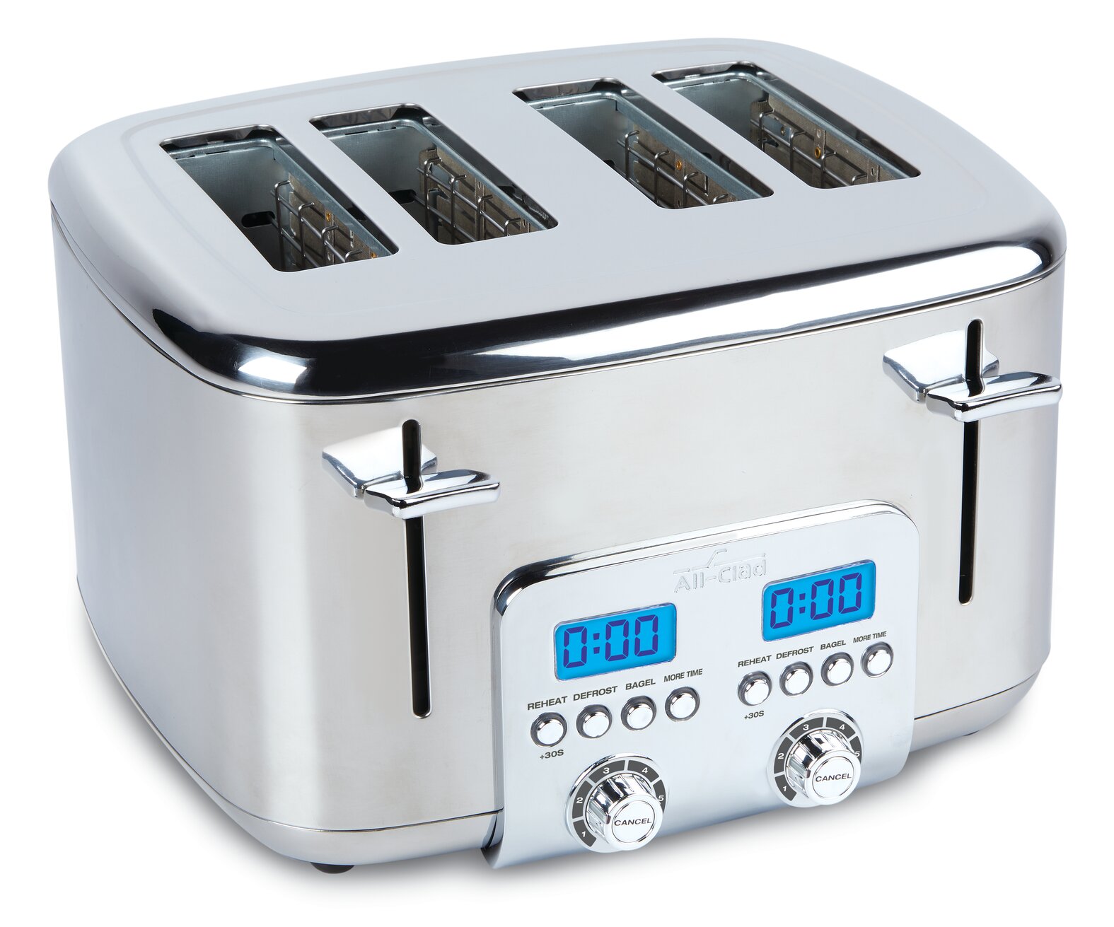 All-Clad Belgian Stainless Steel 4 Slice WaffleMaker 