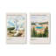 Ensemble de 2 impressions sur toile Old Faithful Geyser & Grand Prismatic Spring-1775644786-1775644788