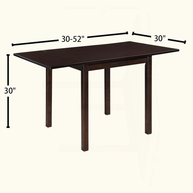 Rectangular 52-Inch Extension Dining Table