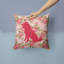  Coussin décoratif à fleurs roses 14 po Shiba Inu Shabby Elegance-319548466