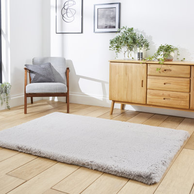 Tamar area rug Table Tufted Rectangle Silver