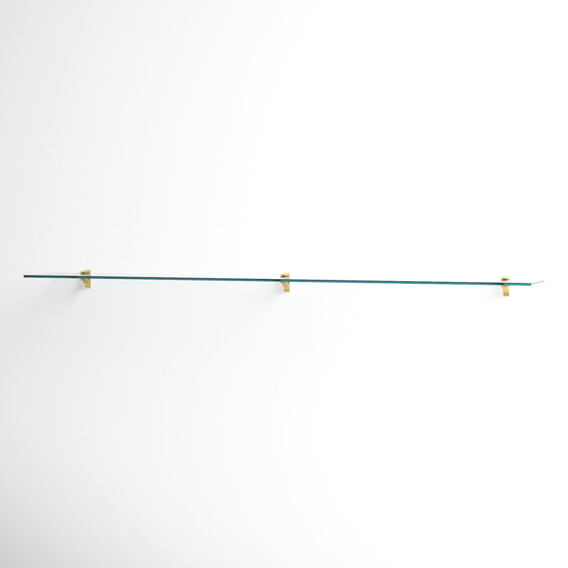 Electra Floating Shelf, Brass, 2.86" H x 36" W x 10.5" D