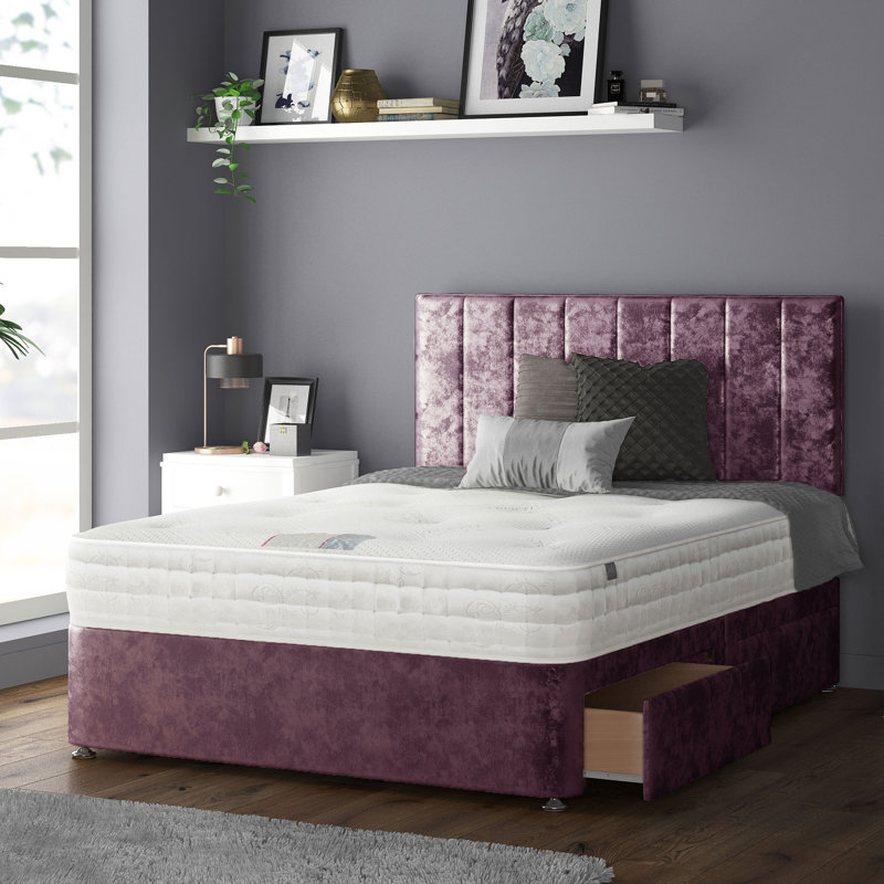 Hedley Upholstered Headboard, Pink, Kingsize (5')