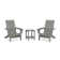 Chaise Adirondack d'extérieur avec table