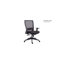 Chaise de bureau ergonomique à dossier en filet Mia avec accoudoirs et soutien lombaire réglables-413999798-414007234