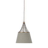 Sonny 1 - Light Single Cone Pendant with Wood Accents