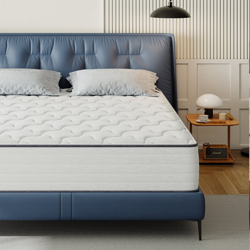 Rupesh 10" Medium Cooling Gel Memory Foam Hybrid Mattresses With Certipur-US Certified Pocket Spring, Pressure Relief, and Motion Isolation