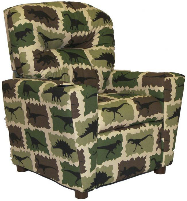 Kids 13'' Recliner and Ottoman, Rex Camo