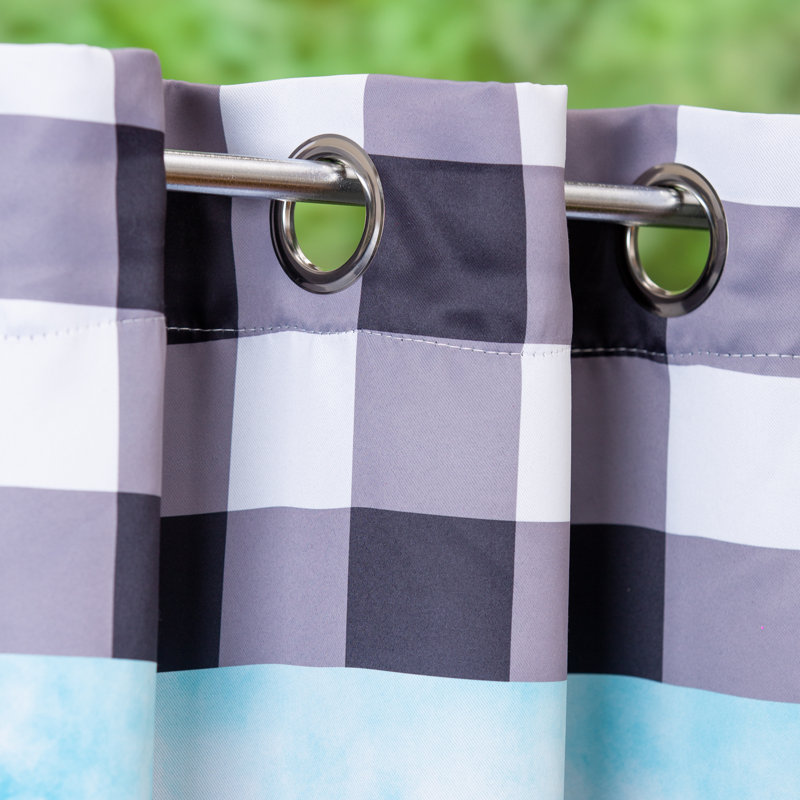 Vibrant Floral Polyester Outdoor Curtains with Gerbera Daisy Design