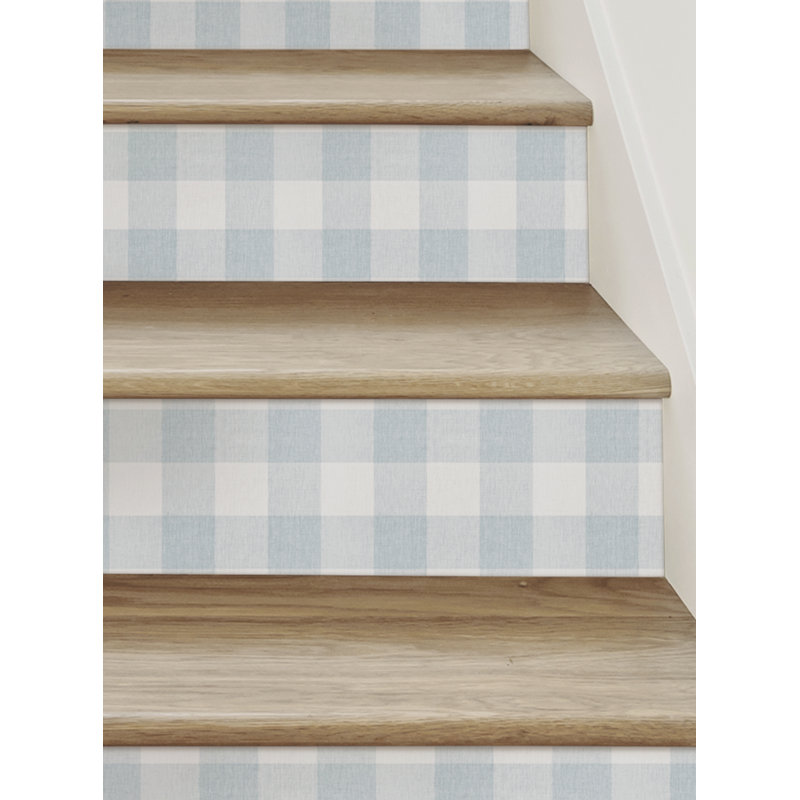 Décalcomanie murale Naseeb, L 6,5 po x l 48 po, Bleu