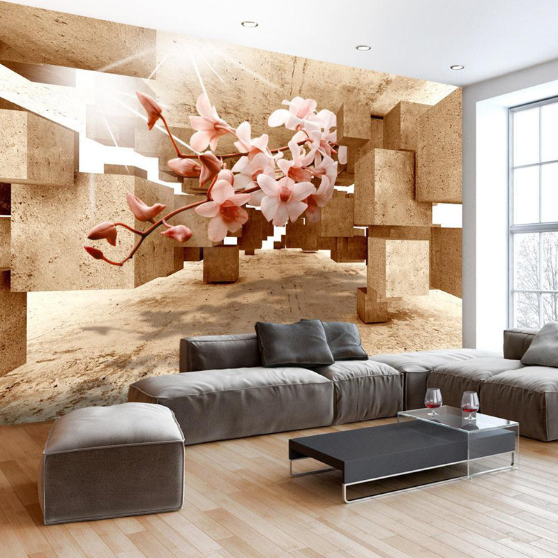 Murale Curiosités de la nature Drevonn, Beige, L 68 po x l 96 po
