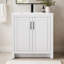 Ensemble de meuble-lavabo autoportant simple 30 po avec lavabo en céramique Lumina, blanc, contreplaqué de bois franc, portes à fermeture en douceur et rangement intérieur réglable-518037203-518037201