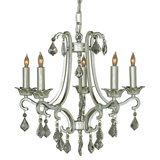 Abella 5 - Light Candle Style Empire Chandelier