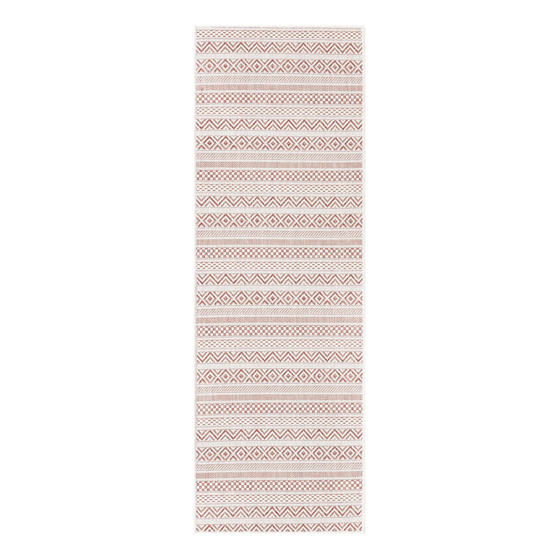Indoor/Outdoor Glimmer Area Rug Brick Color, Runner 2' x 6'