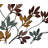 Multi Colored Metal Tree Home Wall Decor with Leaf Detail, 47" x 2" x 42"